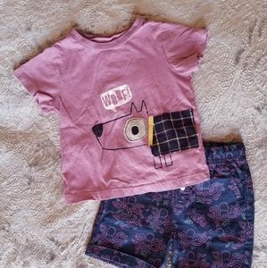Baby boy shirt and shorts set
